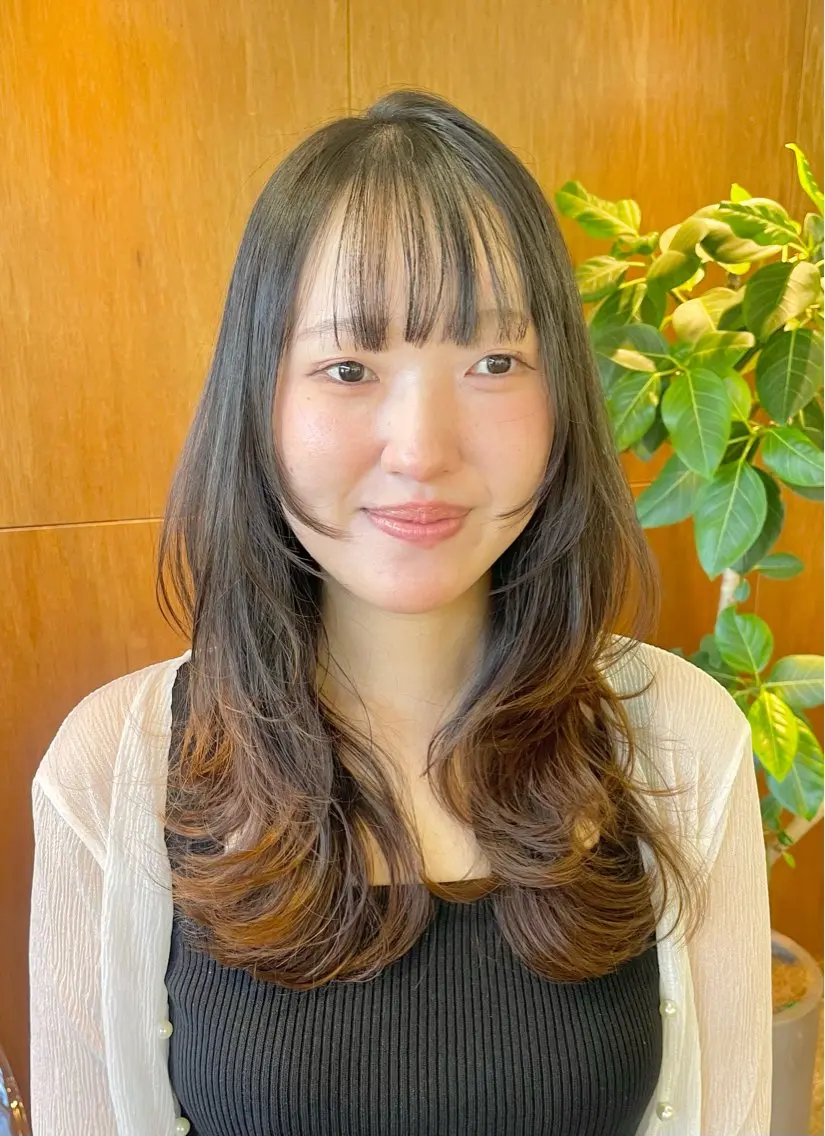セミロング レイヤーカット カット トリートメント yukii しまむら のぞみのヘアスタイル