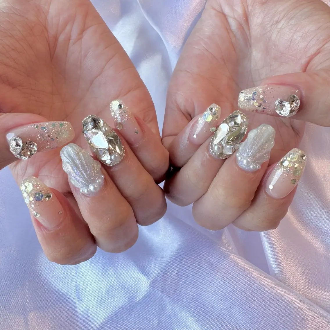 ネイル 夏ネイル ハンドネイル nail salon e'mu💐のネイルデザイン