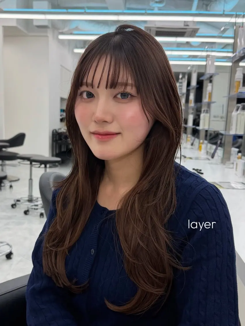 ロング カラー カット ヘアカラー トリートメント ヘッドスパ ヘアセット 似合わせstyle ❤︎misaki❤︎のヘアスタイル