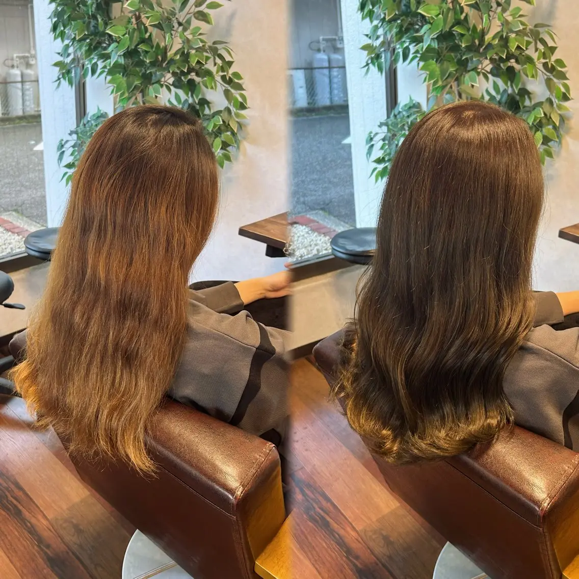 セミロング カラー ブラウンカラー ヘアカラー ヘッドスパ ❤︎RELACE 千葉 恋華❤︎のヘアスタイル