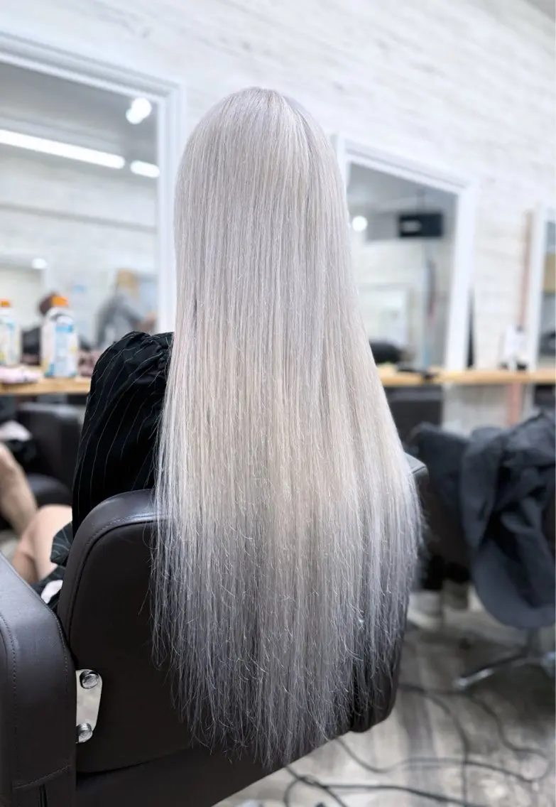 ロング カラー シールエクステ エクステ ロング ヘアカラー エクステ 北沢 隆のヘアスタイル