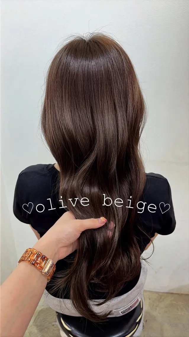 ロング カラー 黒髪 ケアカラー ダブルカラー カット ヘアカラー トリートメント 🍒桜井 優華🍒のヘアスタイル