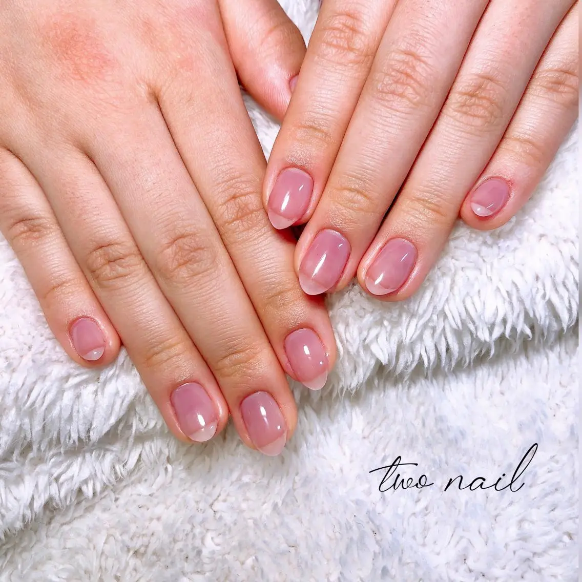 ネイル アートネイル フットネイル ハート ニュアンスネイル ホワイト ハンドネイル two nailのネイルデザイン