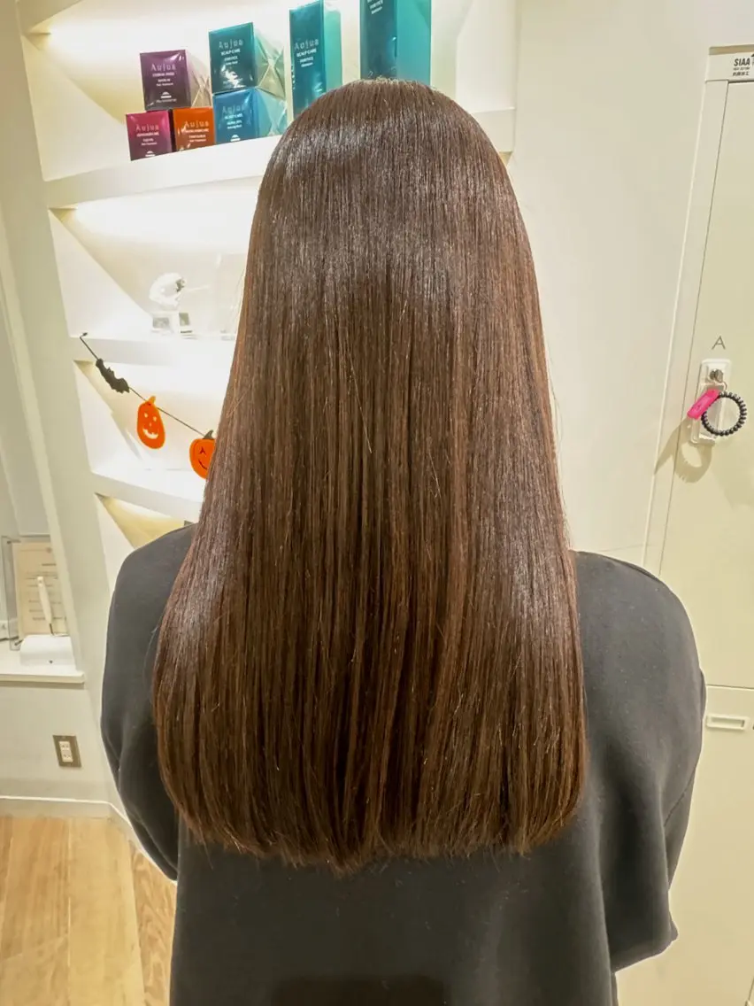 ロング Ashanti 有川のヘアスタイル