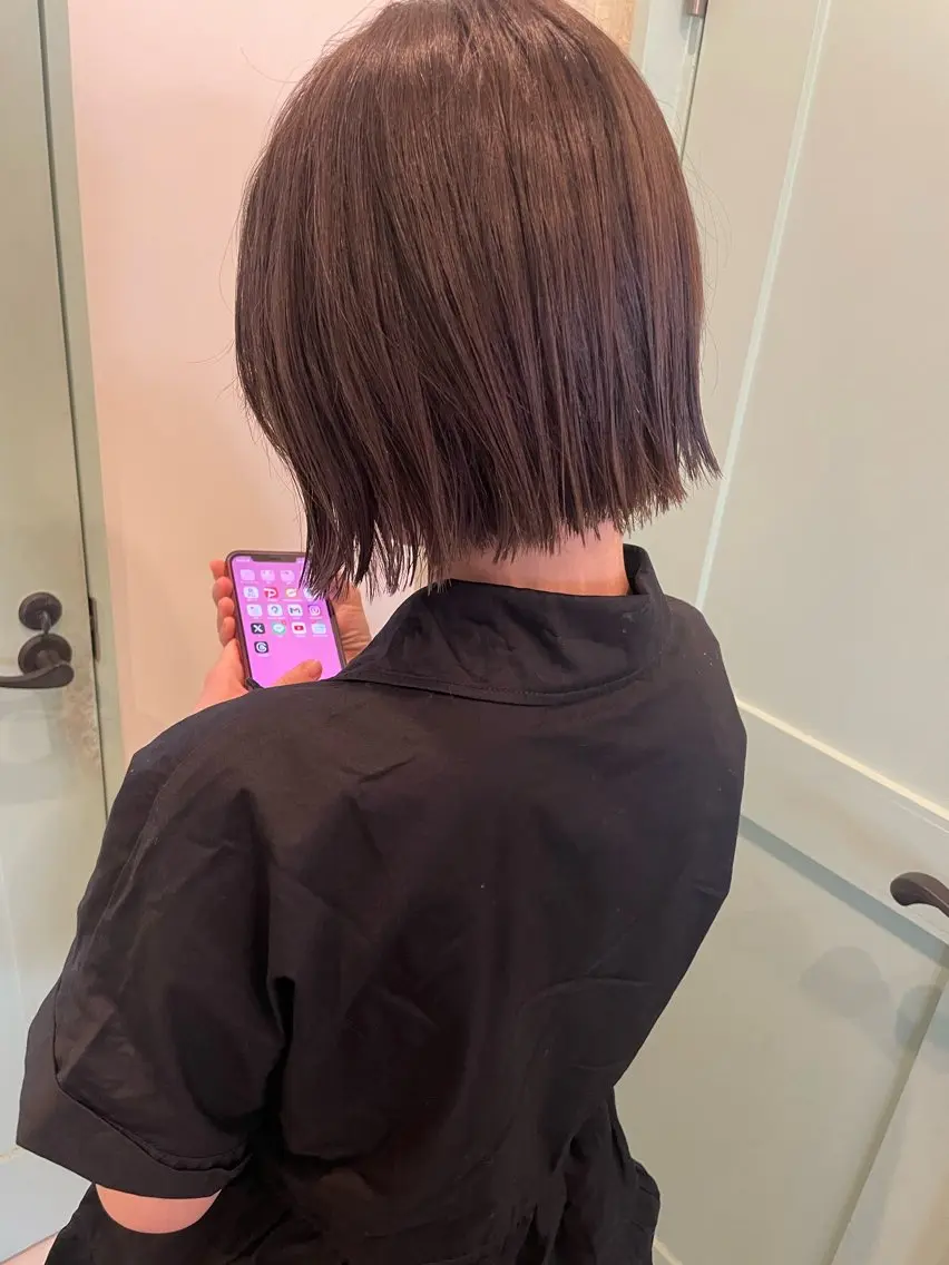 ショート カラー カット ヘアカラー トリートメント ヘッドスパ NATSUMI AR.MARAのヘアスタイル