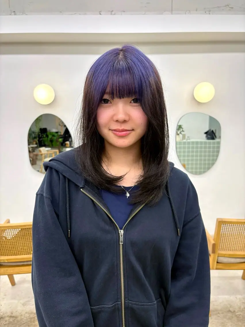 セミロング ヘアカラー トリートメント 英 このみのヘアスタイル