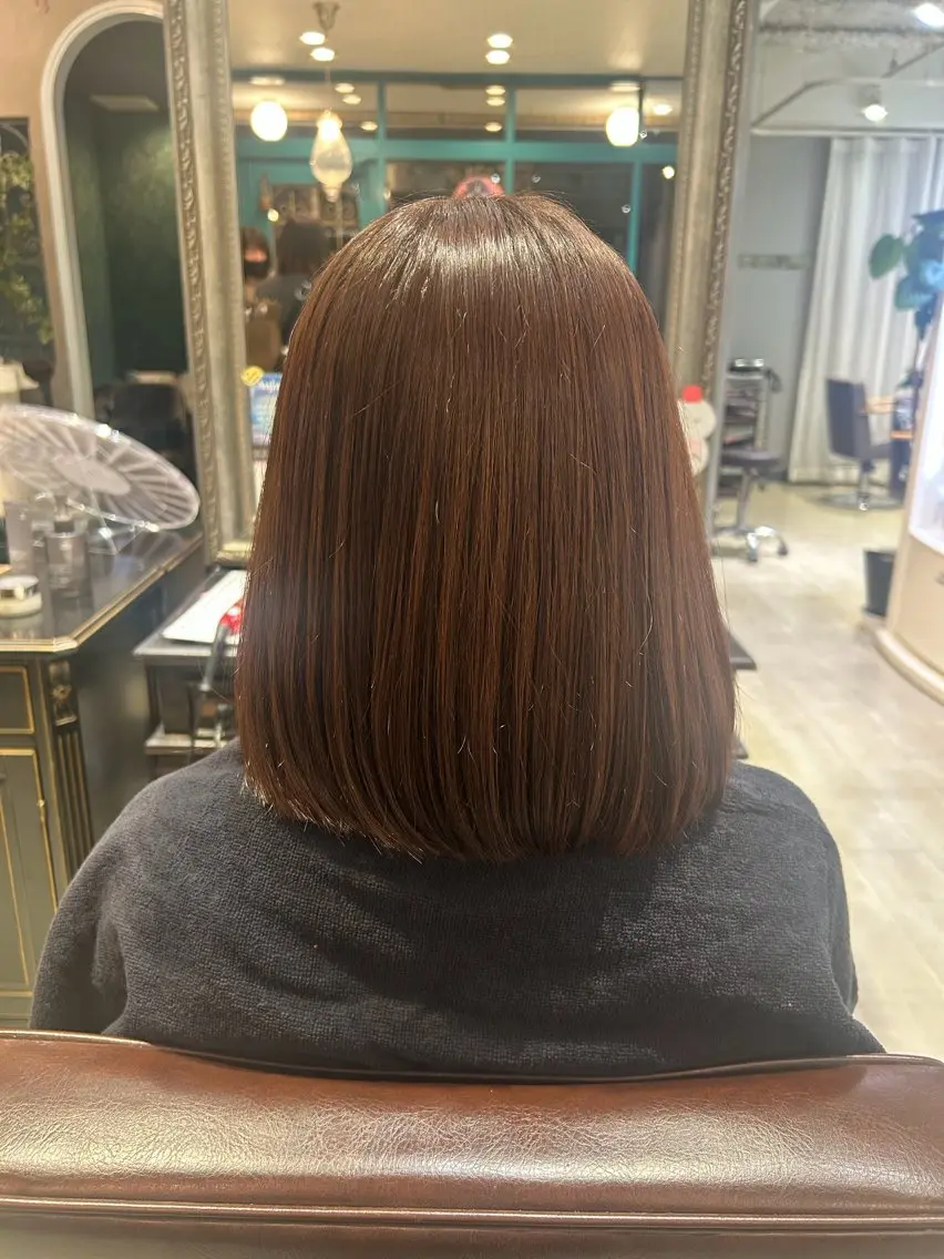 カラー 透明感カラー yuzuna♩のヘアスタイル