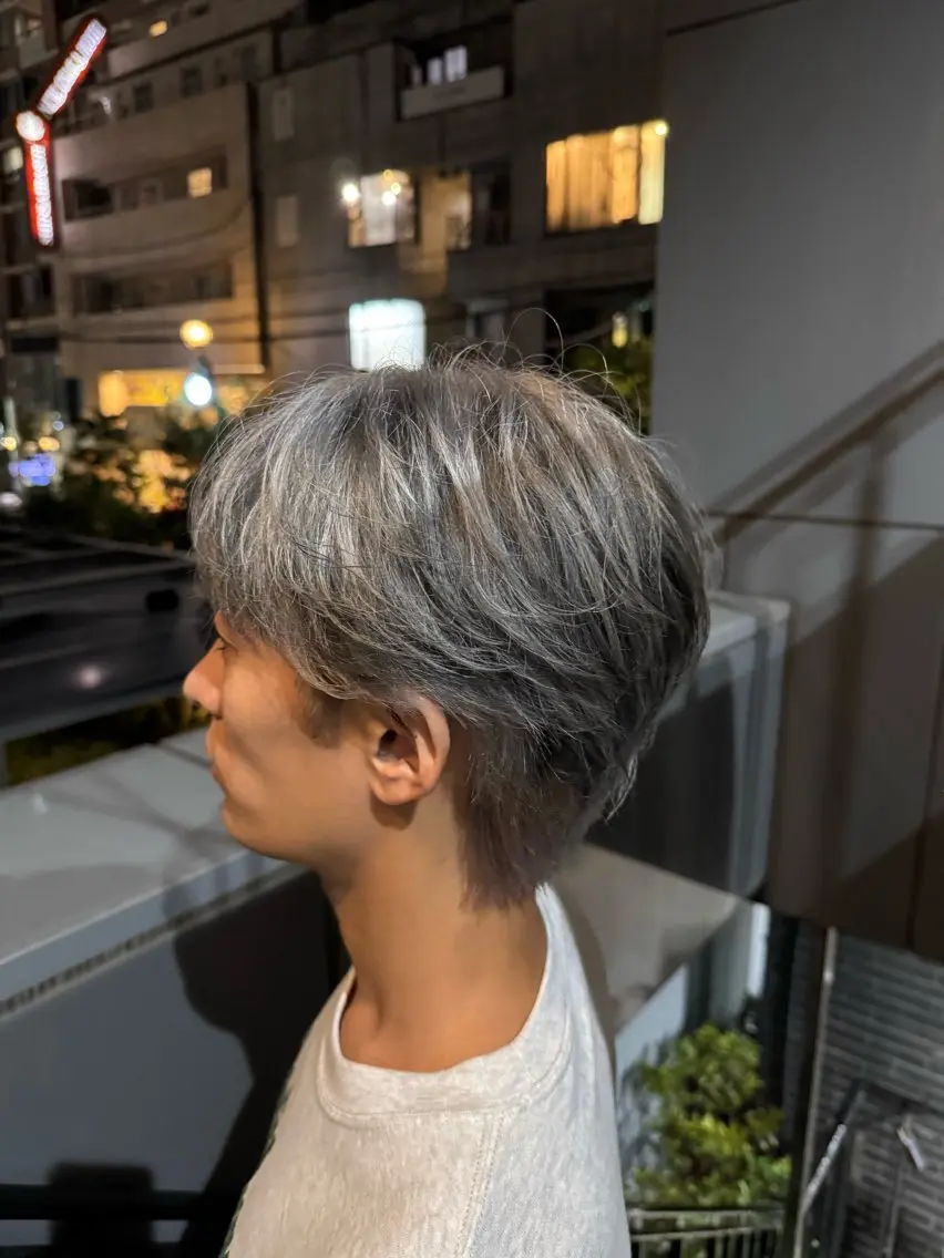 メンズ ヘアカラー 河野 悠のヘアスタイル