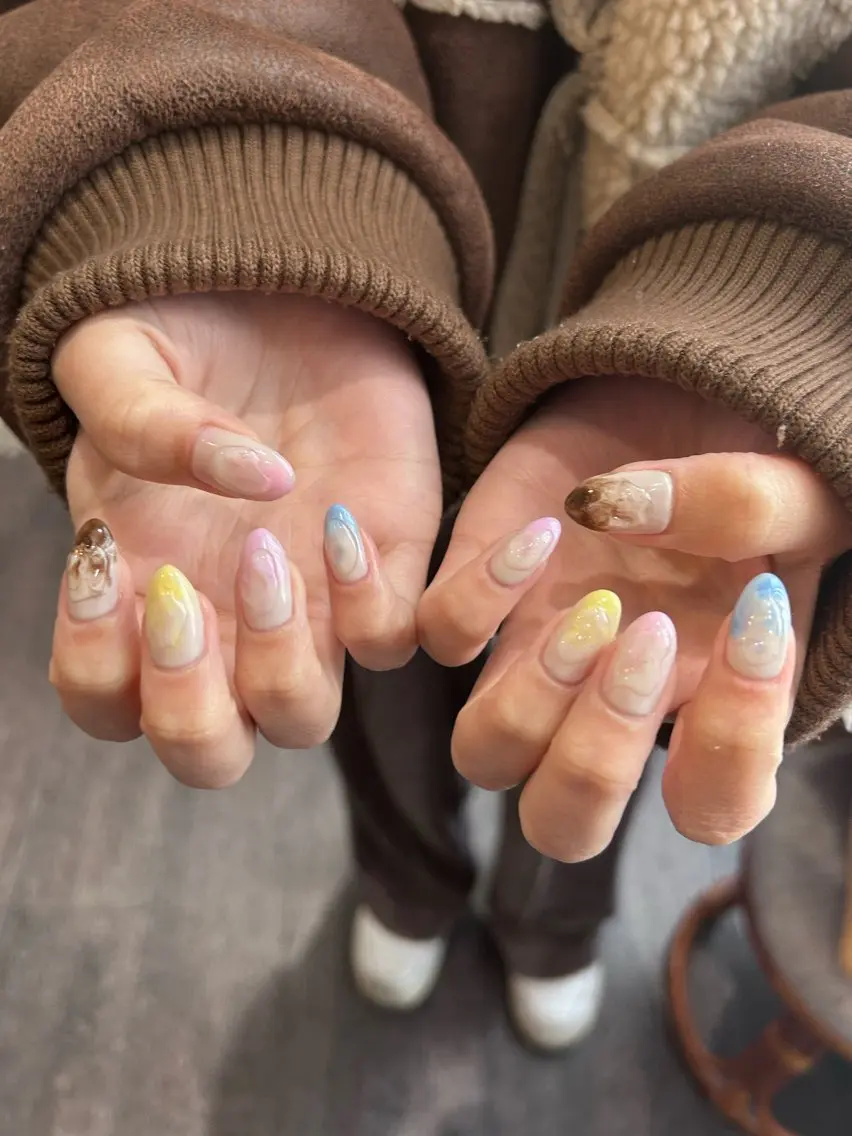 メンズ ネイル ハンドネイル Yarm As Etelのネイルデザイン
