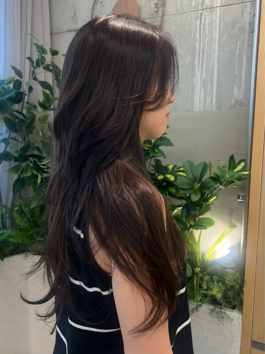 ロング ロングレイヤー ハッシュカット ハイレイヤー レイヤーカット ロング 海外ヘア/レイヤー カットNatsuのヘアスタイル