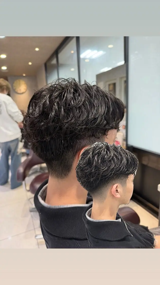 パーマ メンズ カット パーマ 💥メンズパーマ特化 💥店長TERUKIのヘアスタイル