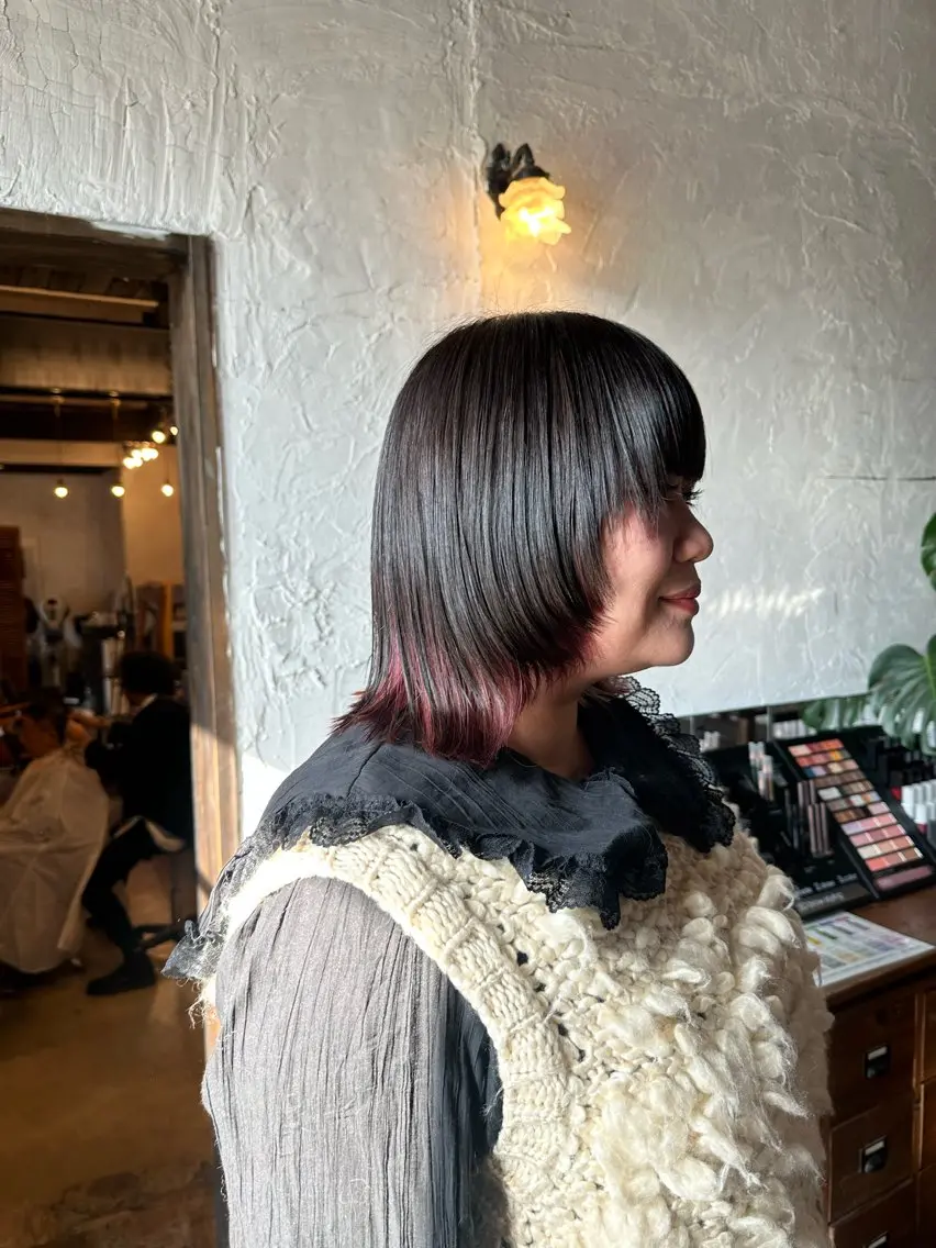 ミディアム カラー レイヤーカット ウルフカット 🦖ノザワ リンカ🦖のヘアスタイル
