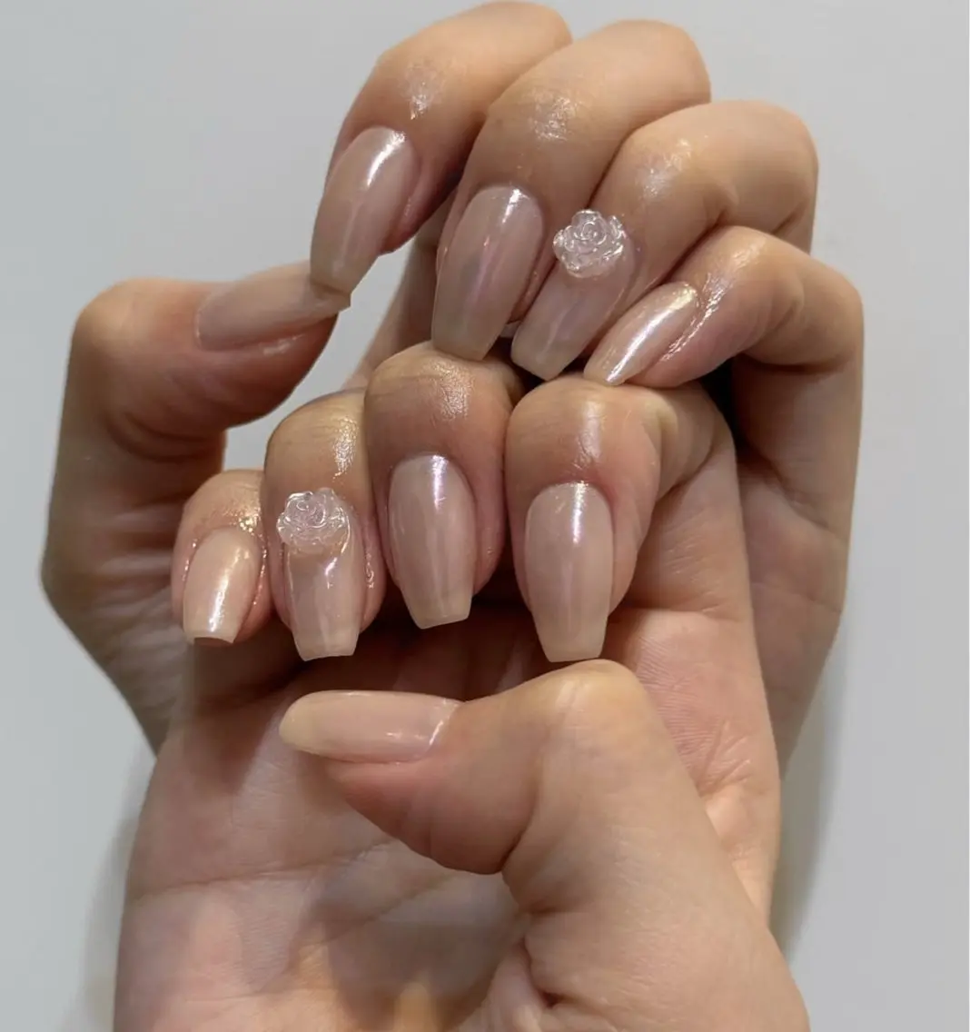 ネイル アートネイル フラワーネイル フレンチネイル ジェルネイル グラデーション Ryu Nail NekoChanのネイルデザイン