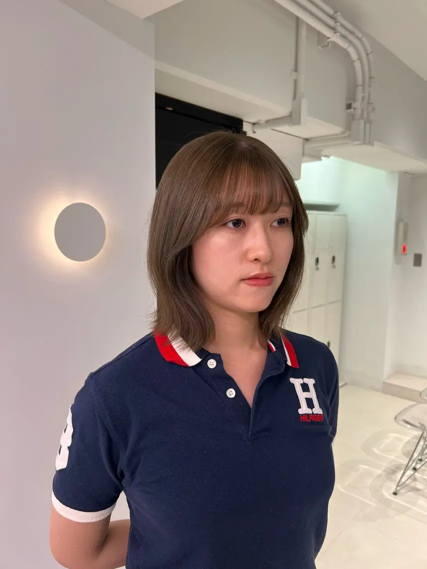 ショート カラー ヘアカラー トリートメント ヘッドスパ うるぷるカラー 🤍 Naanoのヘアスタイル