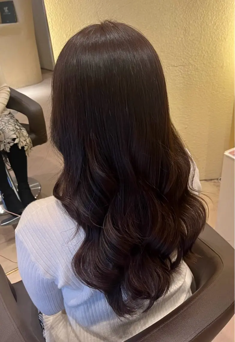 セミロング ヘアカラー トリートメント 近藤 七海のヘアスタイル