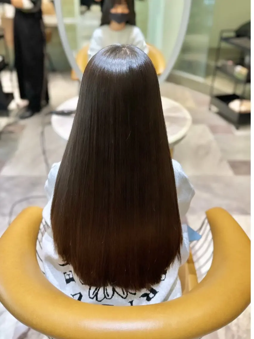 ロング 縮毛矯正 ダメージレス縮毛矯正 髪質改善【美冴】のヘアスタイル