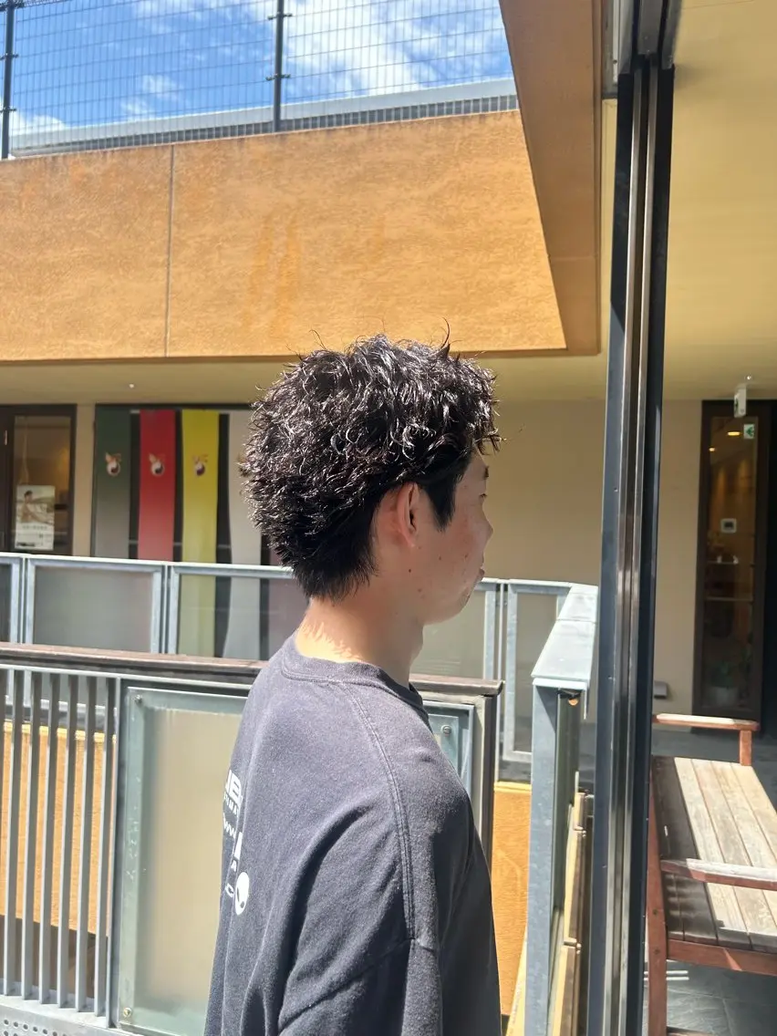 ショート メンズ メンズパーマ 迫田 頼人のヘアスタイル