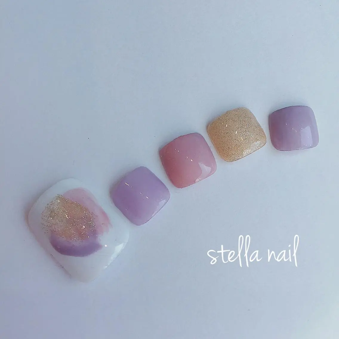 ネイル フットネイル privatesa lon☆stellaのネイルデザイン