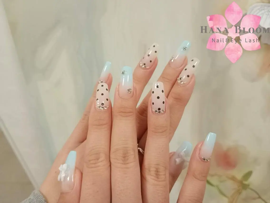 ネイル 長さ出し フットネイル 韓国ネイル マグネットネイル 持ち込み ハンドネイル ハンドケア Hana Bloom Nail 渋谷道玄坂のネイルデザイン