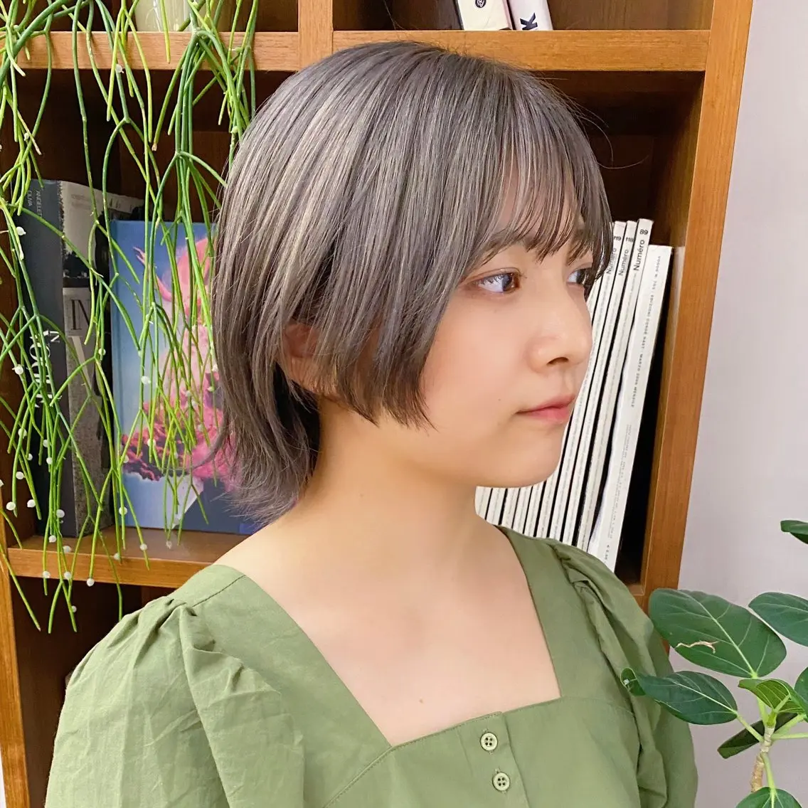 ショート カラー 似合わせレイヤー/ ケアパーマ/高倉のヘアスタイル