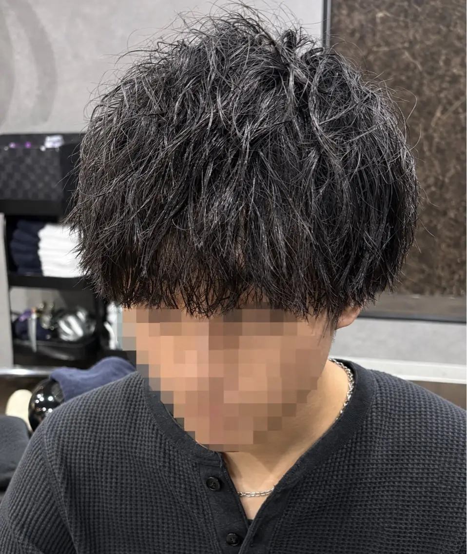 ショート パーマ メンズ カット 齋藤 優太朗のヘアスタイル