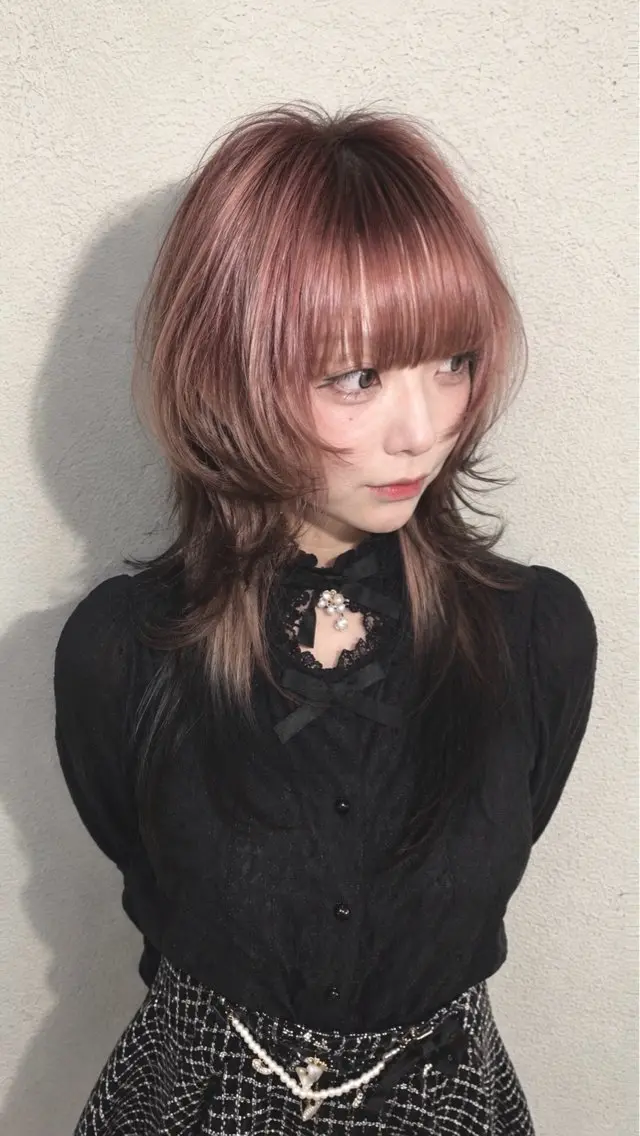 ロング カラー 似合わせ痩せるカット 透明感カラー/たけるのヘアスタイル