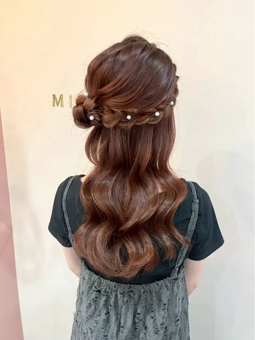 ヘアアレンジ ヘアセット Mila Chisaのヘアスタイル