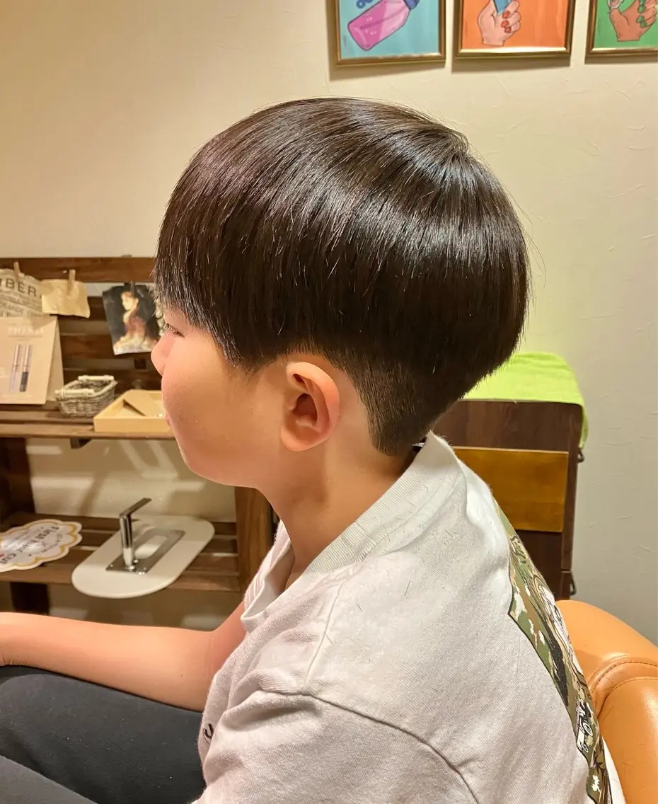 メンズ キッズ カット 森田 研司のヘアスタイル