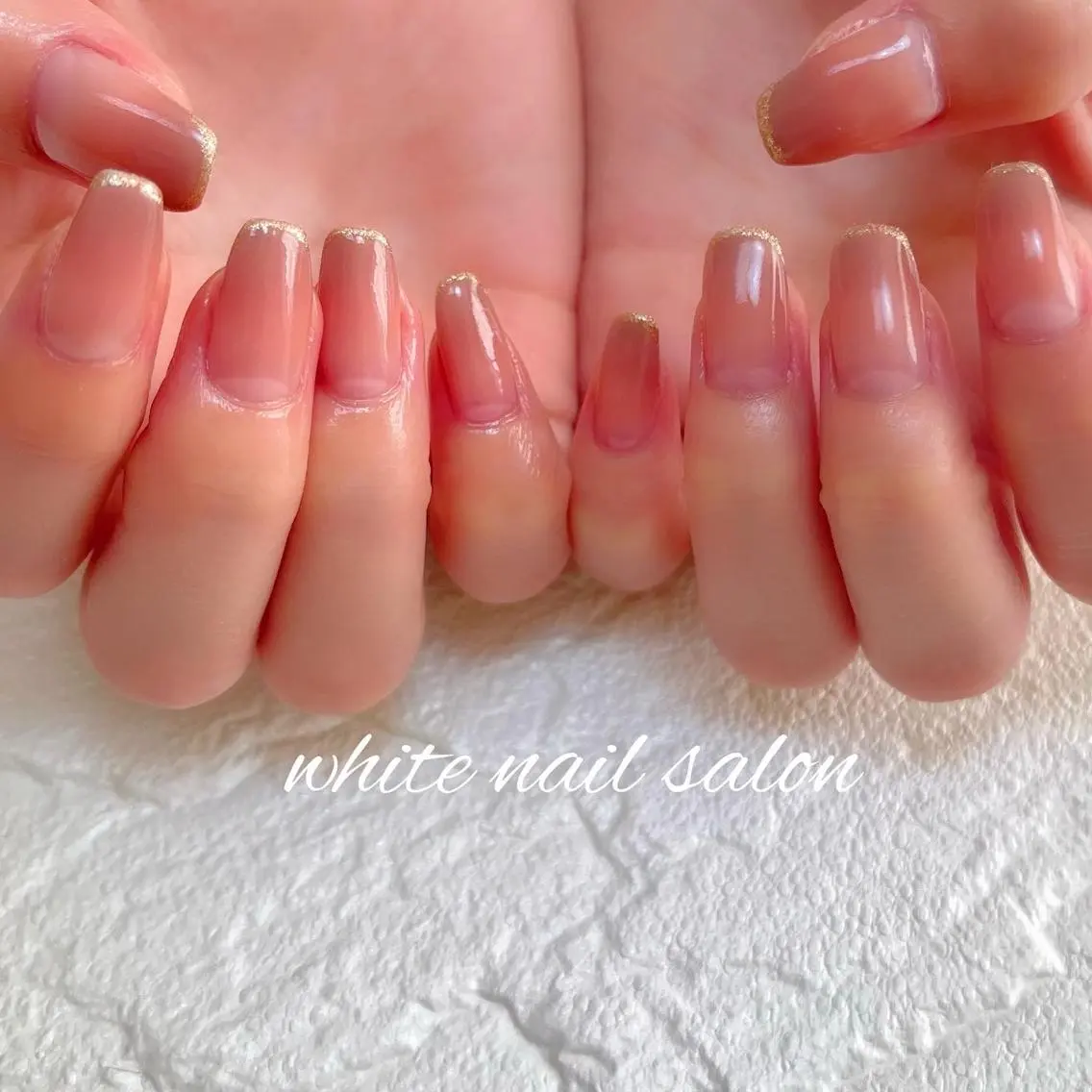 ネイル フットネイル ジェルネイル ハードジェル ラメ(グリッター) 持ち込み ハンドネイル white nail salonのネイルデザイン