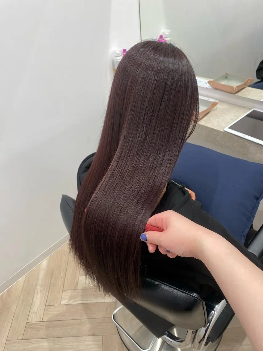 ロング カラー イルミナカラー 🍑艶髪✖️暖色系 ✨momoka🍑のヘアスタイル