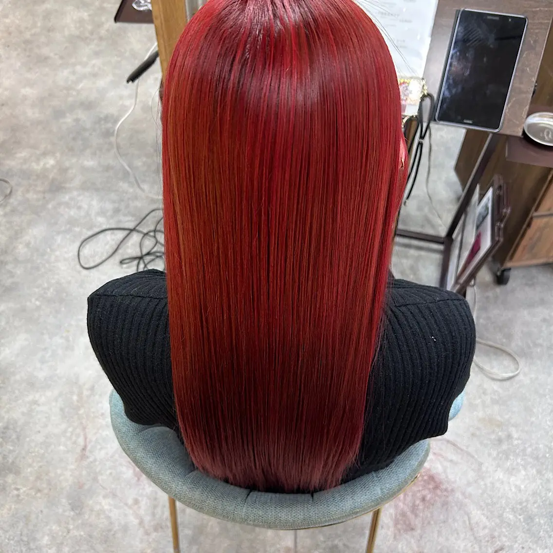 ロング カラー ヘアカラー トリートメント 心斎橋韓国ボブ 好原良真のヘアスタイル