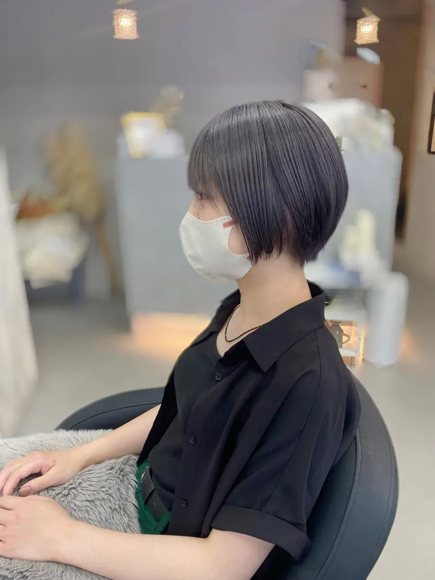 カラー ラベンダーカラー ラベンダーグレー XELM高崎 🤍Kyokaのヘアスタイル
