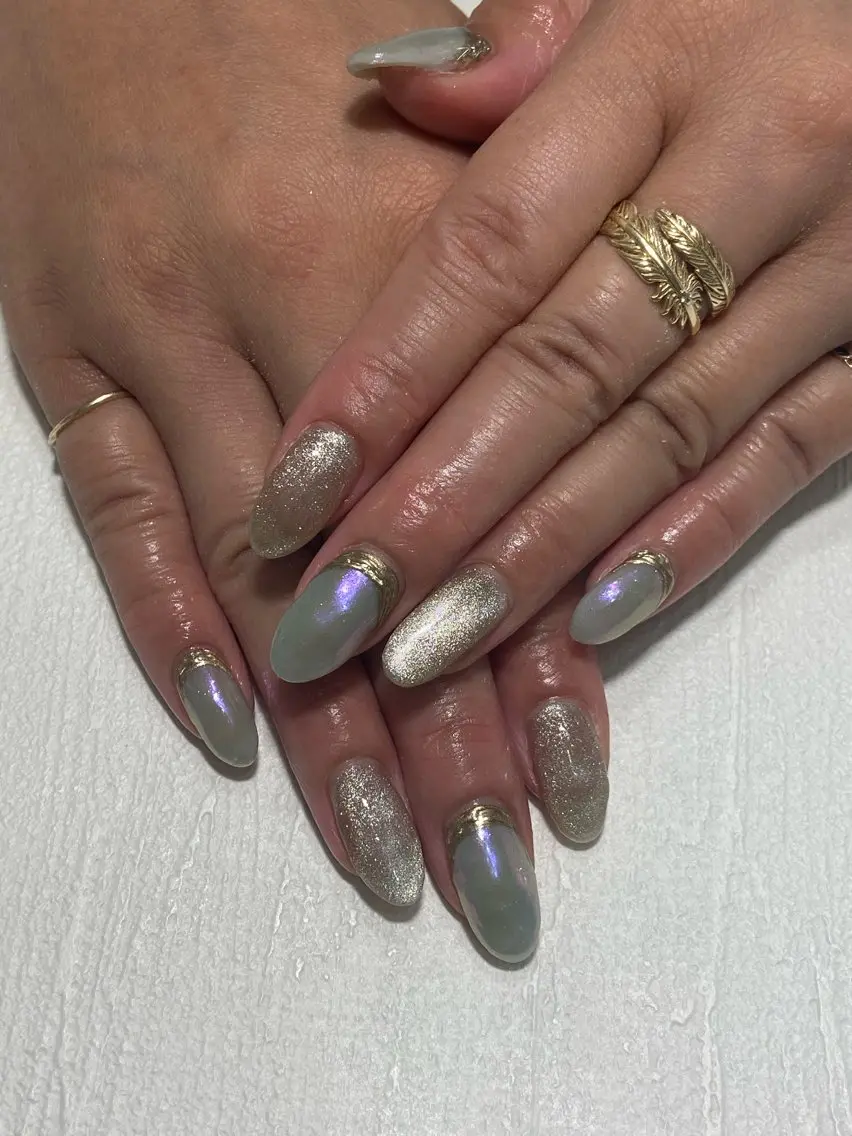 ネイル ミラーネイル Nail Salon MUSEのネイルデザイン