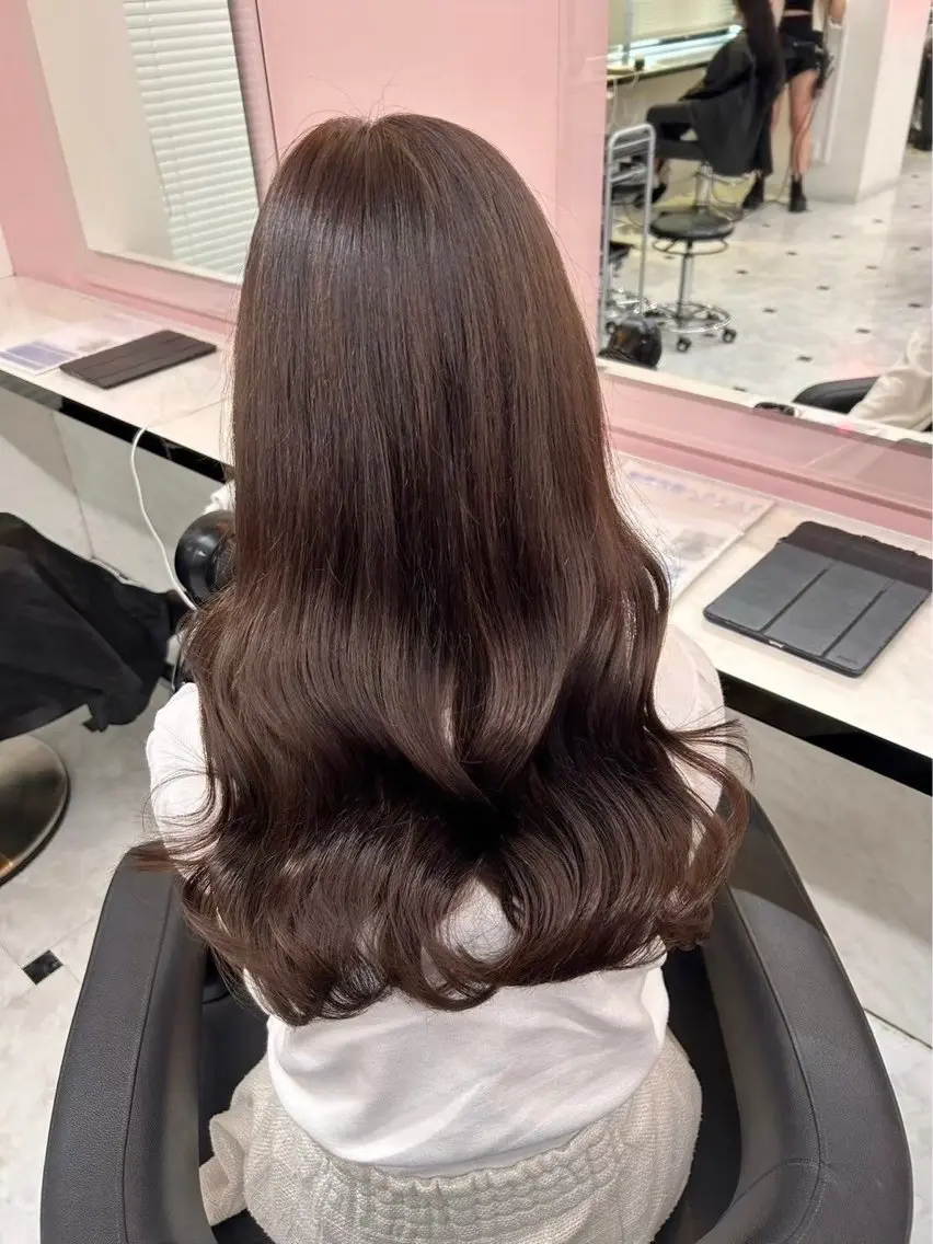 セミロング カラー 💗透明感モテヘア 💗SAYA💗のヘアスタイル