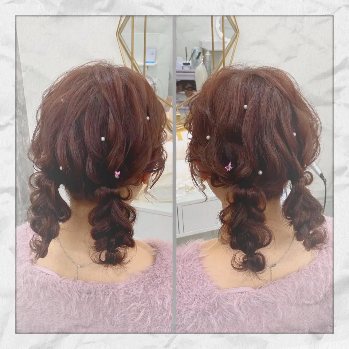 ミディアム ヘアアレンジ ヘアセット ヘアセット/着付け 𓇼 まつもと𓇼のその他イメージ
