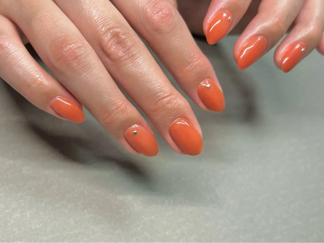 ネイル ワンカラーネイル amo_nail 岡山市南区自宅ネイルのネイルデザイン