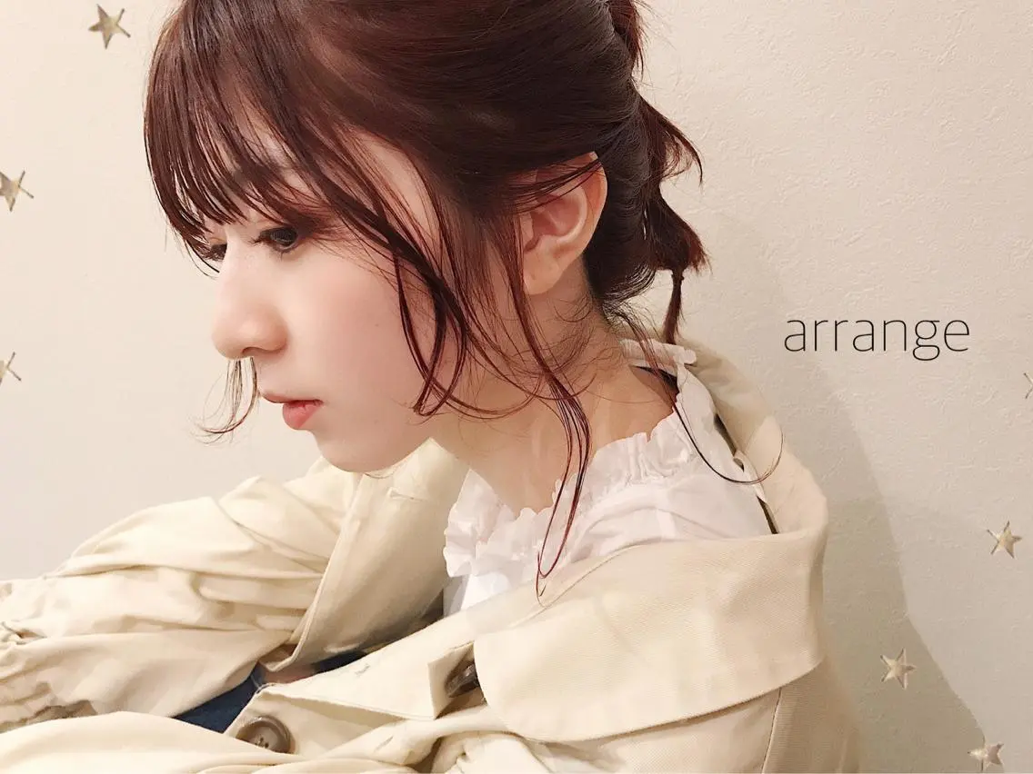 ミディアム ヘアアレンジ ヘアセット 市川 千夏のヘアスタイル