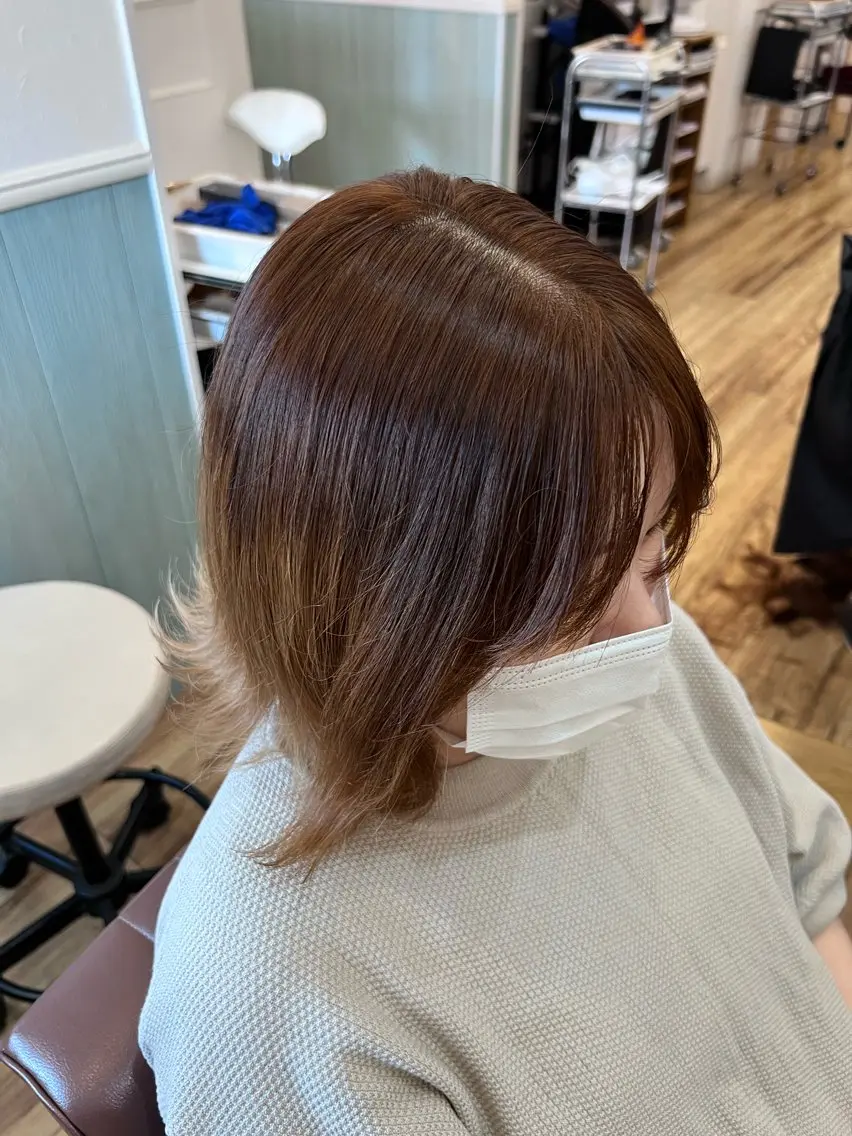 ミディアム カラー 🐰ハイトーンカラー 畠山 渡🐰のヘアスタイル