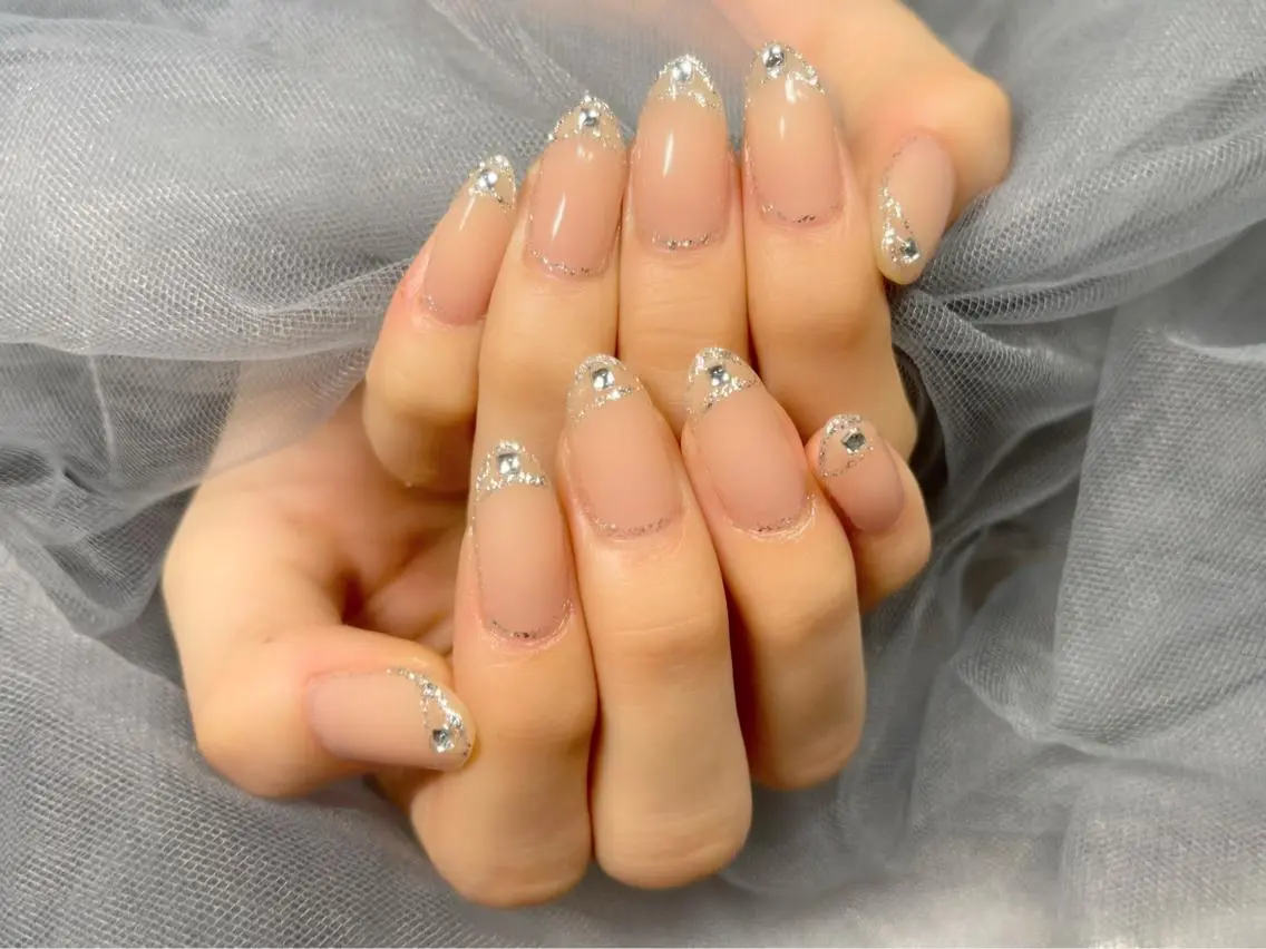 ネイル ラメ(グリッター) シンプルネイル ハンドネイル Nail Salon KURELLYのネイルデザイン
