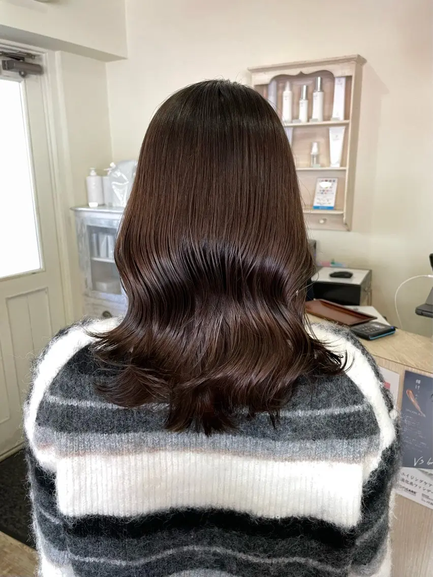 ミディアム カラー グレージュ 【髪質改善】 Wakanaのヘアスタイル