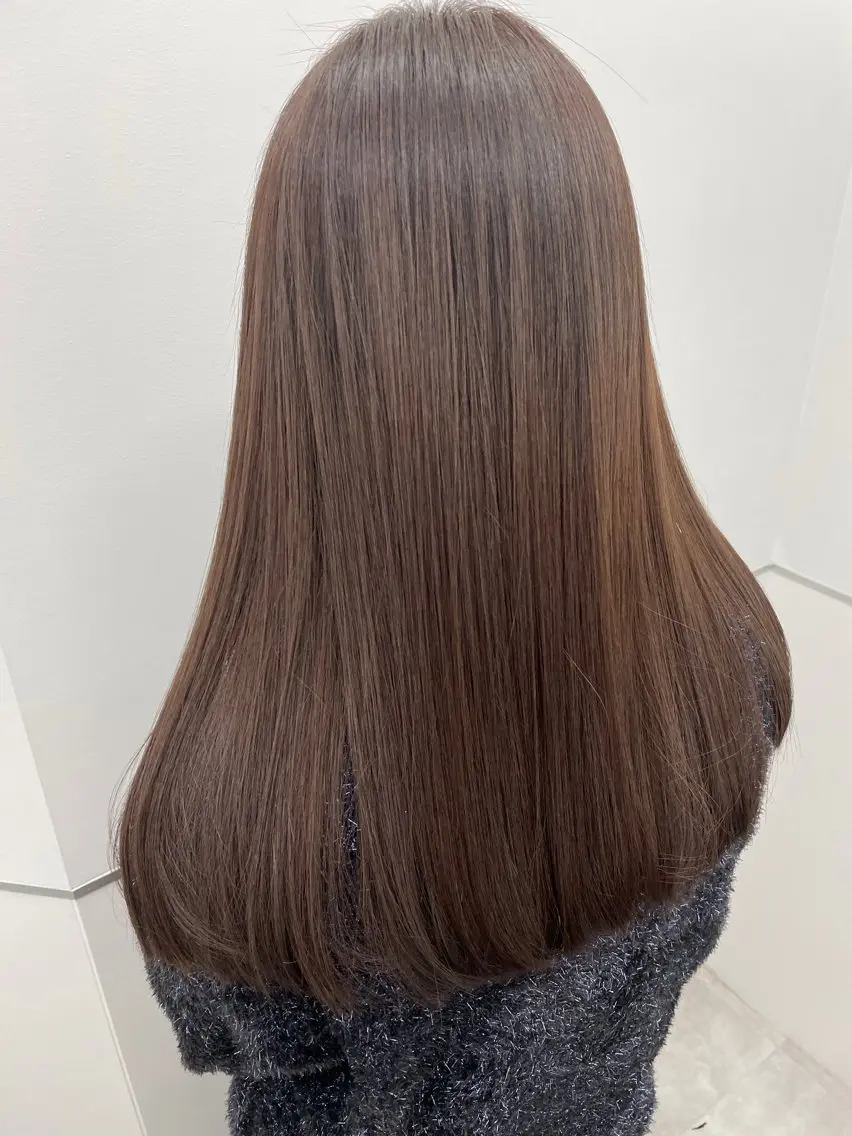 セミロング カット ヘアカラー トリートメント ha ruのヘアスタイル