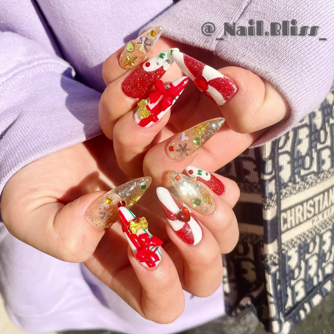 ネイル 冬ネイル クリスマス ハンドネイル NAIL BLISSのネイルデザイン