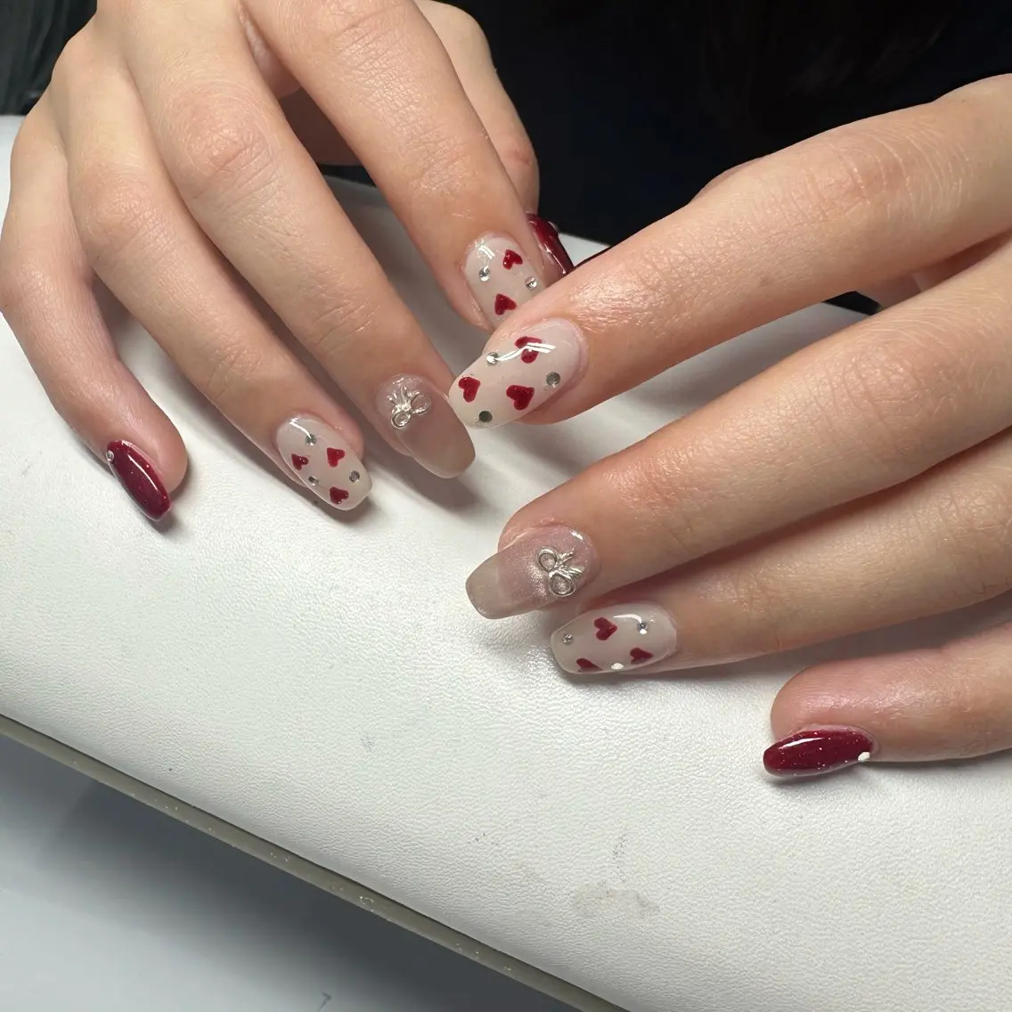 ネイル バレンタイン ハンドネイル WOLTOKYO渋谷 yunaのネイルデザイン