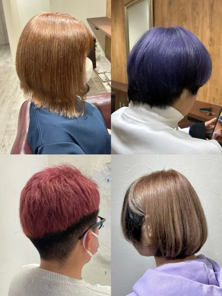 カット+ブリーチありダブルカラーの写真