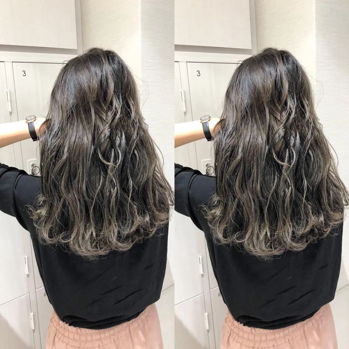 ロング カラー バレイヤージュ ブリーチ 透明感カラー グラデーションカラー ハイライトカラー 三鷹で1番ショート ボブをカットする新谷のヘアスタイル