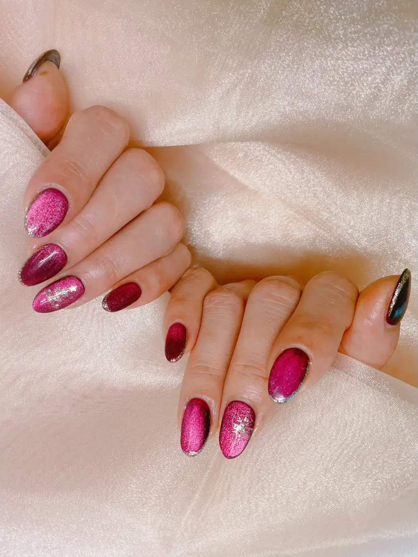 ネイル マグネットネイル ハンドネイル Orchid Nailのネイルデザイン