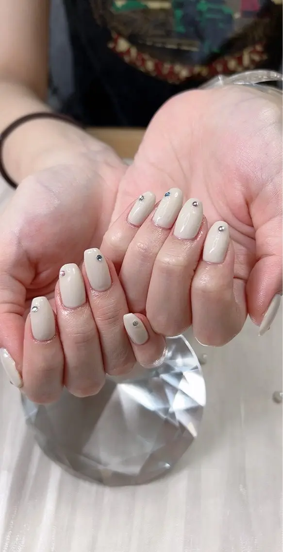 ネイル オフィスネイル ワンカラーネイル シンプルネイル Cute Tips nailのネイルデザイン