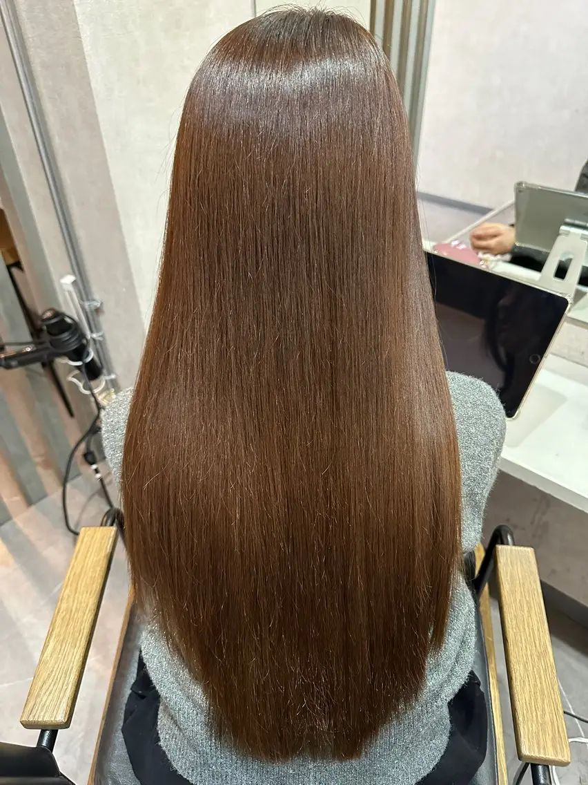 Premium韓国風ストレート(髪質改善縮毛矯正)の写真