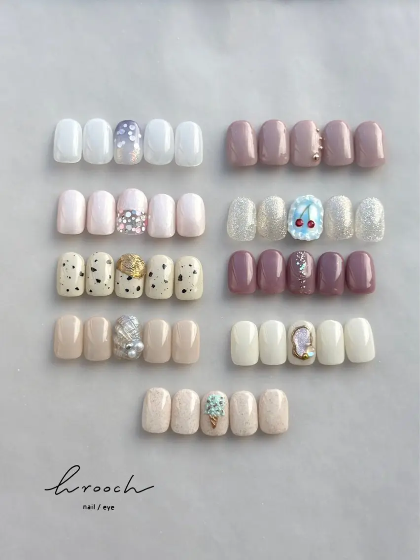 ネイル ハンドネイル BRooCH 市川かおりのネイルデザイン