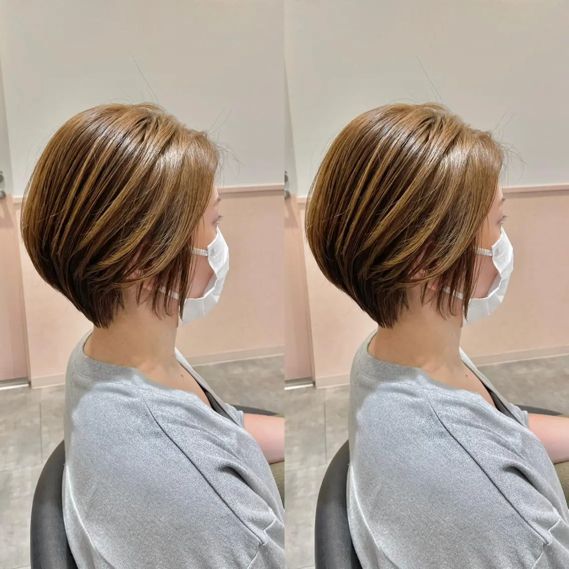ショート 【ショートヘア】 岡 那輝のヘアスタイル